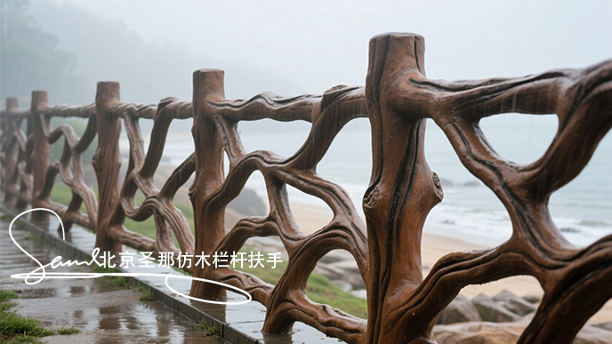 jimeng-2025-06-25-1786-正在施工制作的安全圍欄設計，線條流暢自然，給人柔和靈動之感。為空間增添活潑與藝術....jpeg