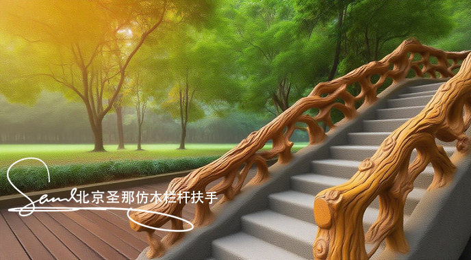 jimeng-2025-06-25-2424-正在施工制作的旅游區(qū)樓梯室外安全圍欄設(shè)計(jì)制作過程，美工正在施工制作，先用鋼筋焊接....jpeg